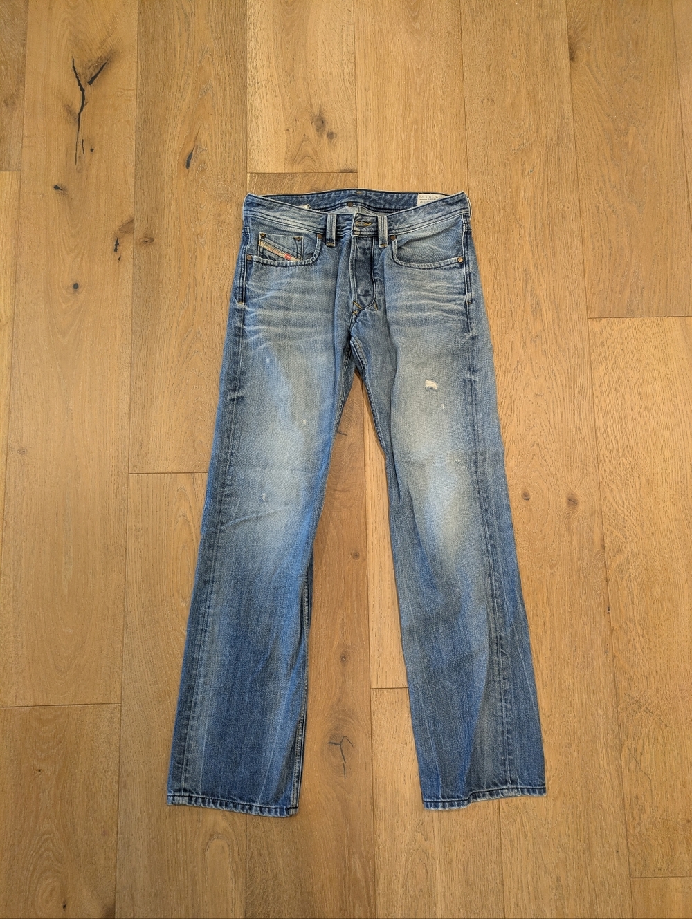 Diesel Light Blue Straight Leg Jeans (Larkee)